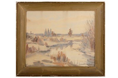 Lot 304 - NILS WIGSTROM (SWEDISH 20TH CENTURY) Swampy...