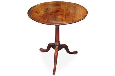 Lot 794 - A George III and later mahogany tripod table,...