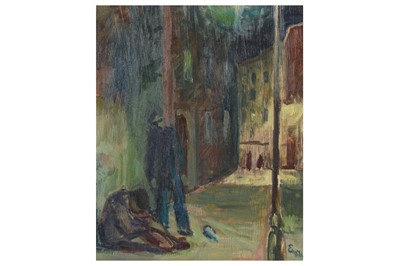 Lot 211 - ERIK ENROTH (FINNISH 1917 - 1975) A late night...