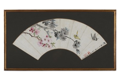 Lot 469 - A CHINESE FAN PAINTING. Qing Dynasty....