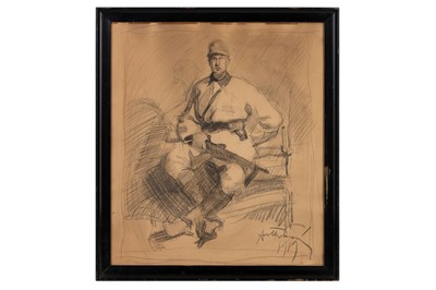 Lot 310 - ANTTI FAVEN (FINNISH 1882-1948) Study of a...