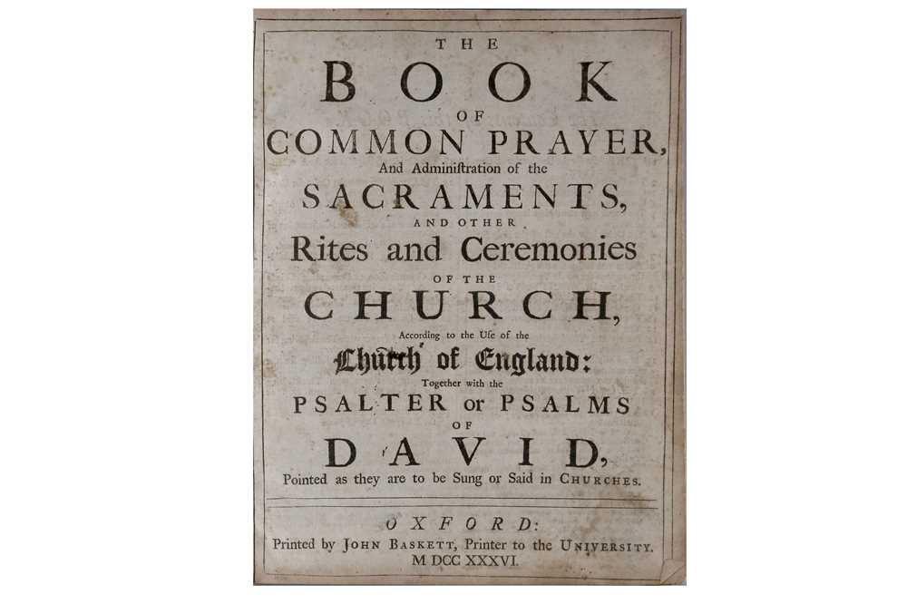 Lot 161 - [Bibles, English].- The Book of Common Prayer...