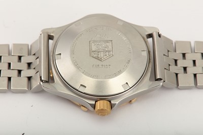Lot 307 - TAG HEUER. A STAINLESS STEEL AUTOMATIC...