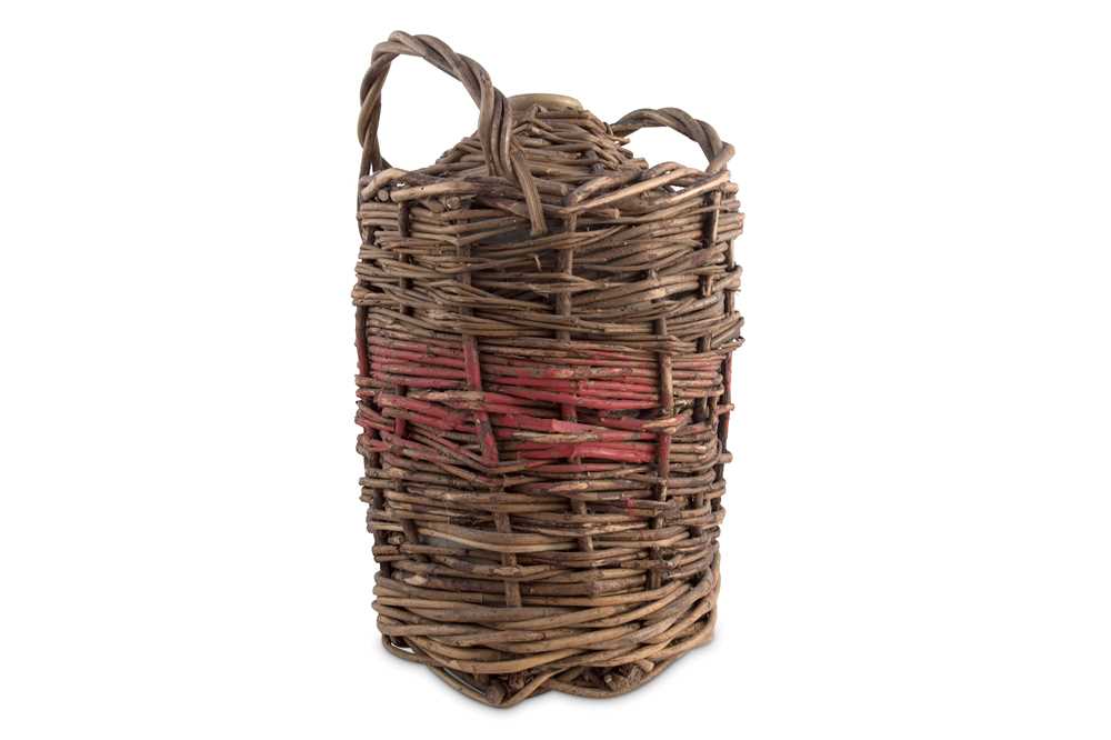 Lot 479 - One Stone Jar of Navy Rum in Wicker Basket...