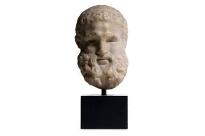 Lot 113 - A ROMAN MARBLE HEAD OF HERCULES Circa 2nd...