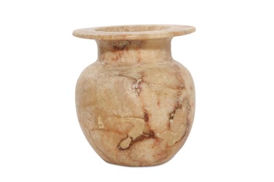 Lot 21 - AN EGYPTIAN ALABASTER VESSEL Old Kingdom,...