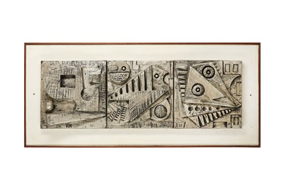 Lot 253 - RON HITCHINS (B.1926) Tiles signed with...