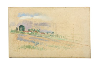 Lot 163 - GILBERT SPENCER, R.A. (1892-1979) Landscape...