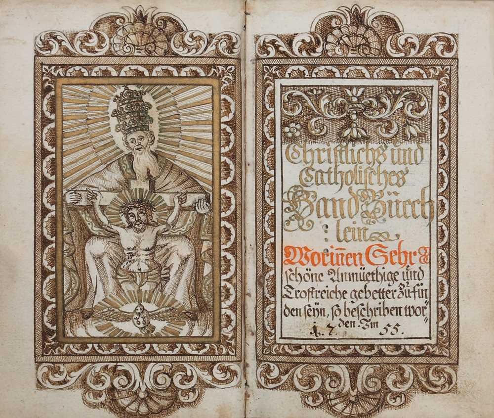 Lot 195 - German Prayer book.- Manuscript prayer book,...