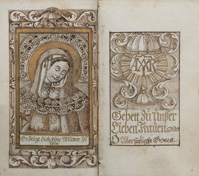 Lot 195 - German Prayer book.- Manuscript prayer book,...