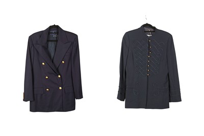 Lot 488 - Two Navy Jackets, to include a Moschino Cheap...