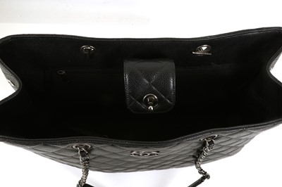 Lot 33 - Chanel Black Large Classic Shopping Tote, c....