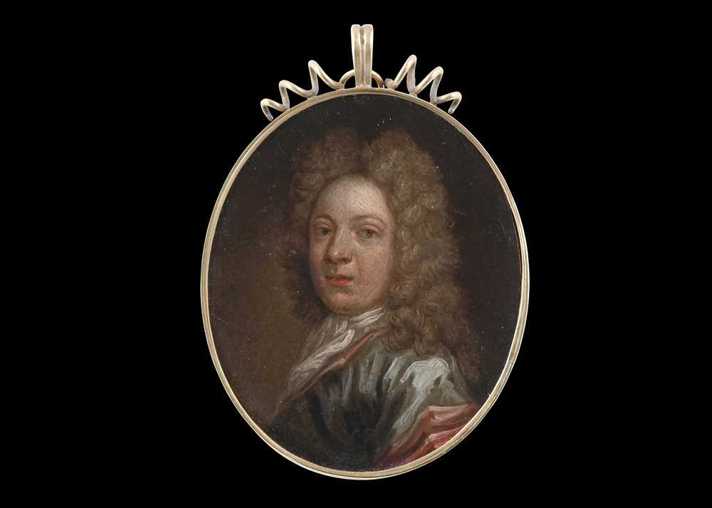 Lot 8 - ENGLISH SCHOOL (CIRCA 1705) Portrait miniature...