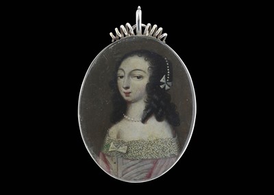 Lot 1 - SPANISH SCHOOL (CIRCA 1660) Portrait miniature...