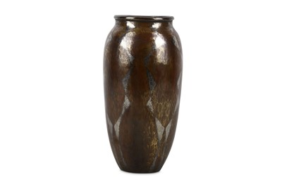 Lot 82 - An Art Deco patinated dinanderie copper vase...