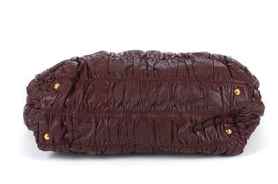 Lot 220 - Prada Amaranto Nappa Gaufre Tote, purple...