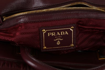Lot 220 - Prada Amaranto Nappa Gaufre Tote, purple...