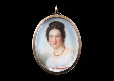 Lot 39 - ENGLISH SCHOOL (CIRCA 1812) Portrait miniature...