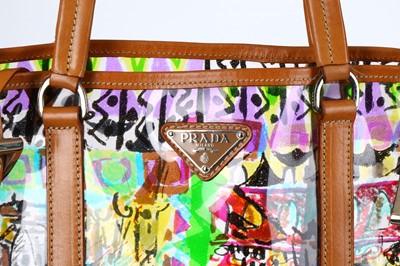 Lot 366 - Prada PVC Venetian Tote, c. 2004, printed with...