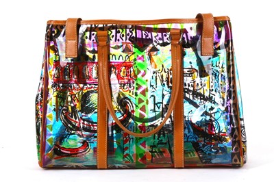 Lot 366 - Prada PVC Venetian Tote, c. 2004, printed with...