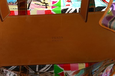 Lot 366 - Prada PVC Venetian Tote, c. 2004, printed with...