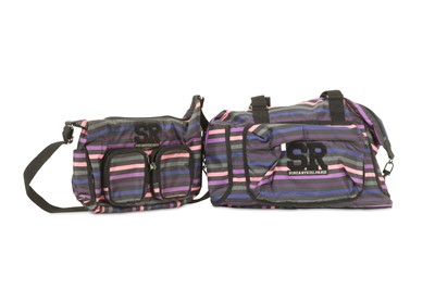 Lot 431 - Two Sonia Rykiel Canvas Bags, stripy canvas...