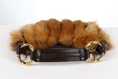 Lot 285 - Gucci Fox Fur and Mink Bamboo Ring Half Moon...