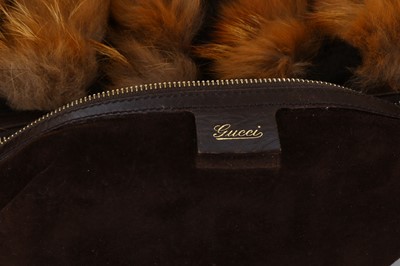Lot 285 - Gucci Fox Fur and Mink Bamboo Ring Half Moon...