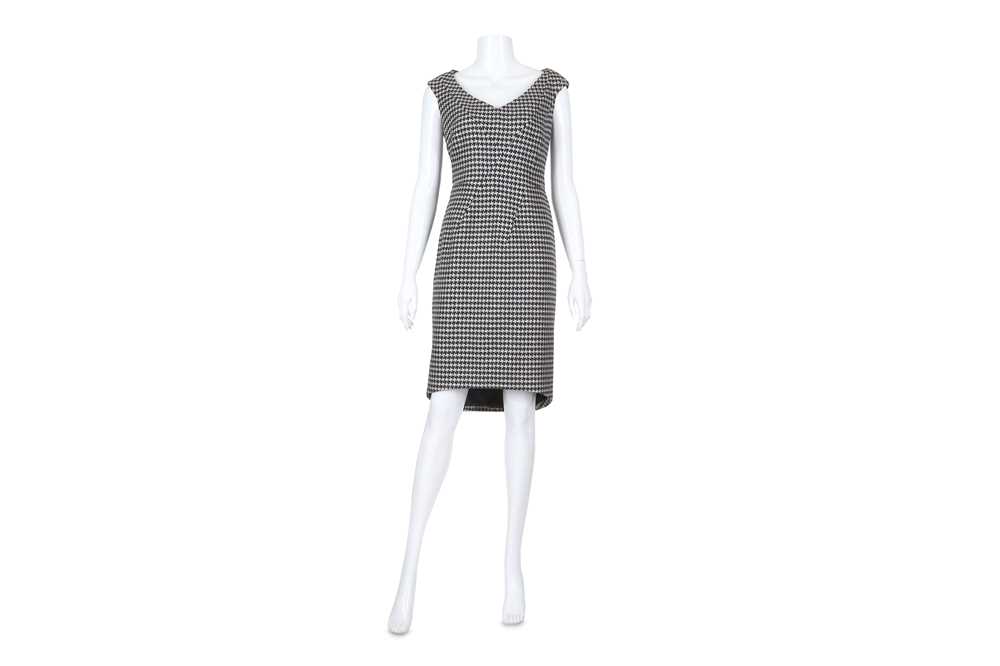 Lot 166 - Christian Dior Monochrome Houndstooth Dress,...