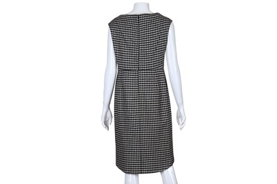 Lot 166 - Christian Dior Monochrome Houndstooth Dress,...