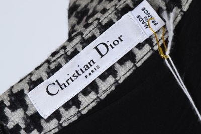 Lot 166 - Christian Dior Monochrome Houndstooth Dress,...