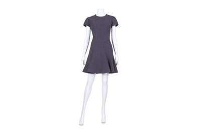 Lot 372 - Christian Dior Tweed Fit Flare Dress, capped...
