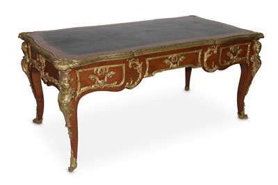 Lot 784 - A French style ormolu mounted kingwood bureau...