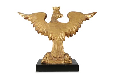 Lot 129 - A LARGE EARLY 20TH CENTURY GILTWOOD MODEL OF A...