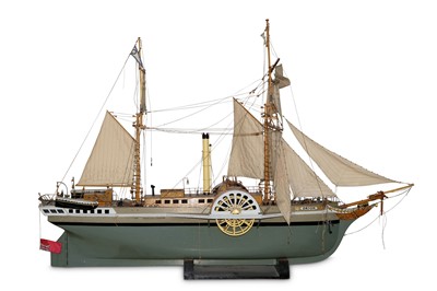 Lot 354 - A large scratch built model of the paddle...