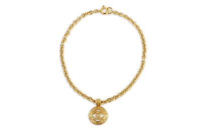 Lot 104 - Chanel Filigree Pendant Necklace, c. 1994,...