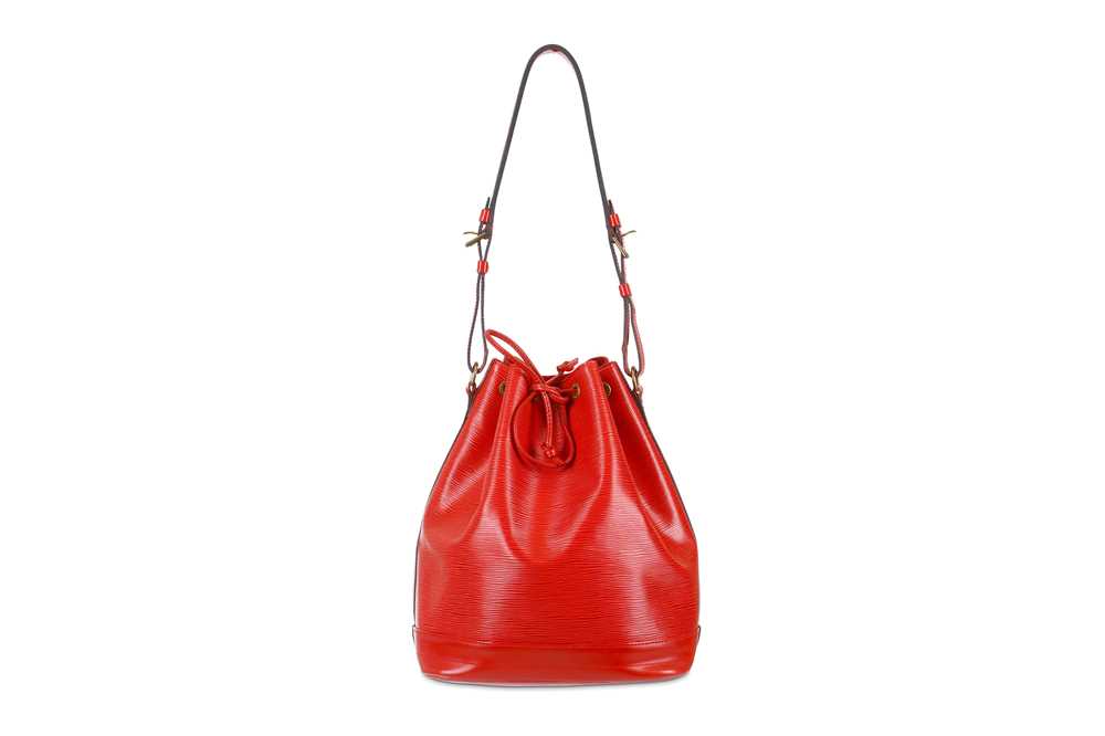 Sold at Auction: Louis Vuitton, LOUIS VUITTON SHOULDER BAG NOE RED CALF  LEATHER