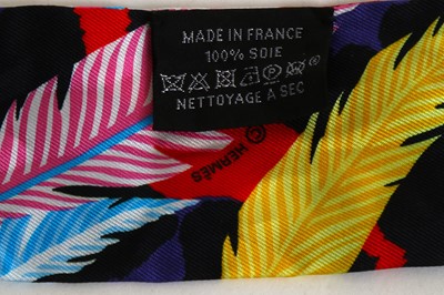 Lot 362 - Hermès 'Jaguar Quetzal' Silk Twilly, c. 2018,...
