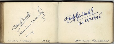 Lot 27 - Autograph  Album.- Incl. Rudolph Valentino...