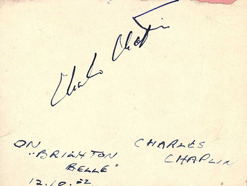 Lot 24 - Autograph Album.- Incl. Charlie Chaplin...