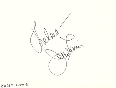 Lot 31 - Autograph Albums.- Incl. Jerry Lewis Four...