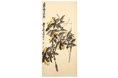 Lot 494 - FIVE WORKS ATTRIBUTED TO WU CHANGSHOU (1844 -...