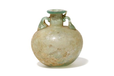 Lot 164 - A GREEN GLASS ARYBALLOS Circa 1st Century A.D....