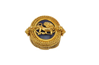 Lot 169 - A hardstone 'Zodiac' ring, by Ilias Lalaounis,...