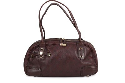 Lot 67 - Gucci Brown Guccissima Shoulder Bag, embossed...