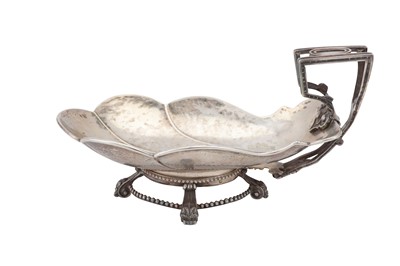 Lot 87 - An unusual sauceboat composed of a 19th...