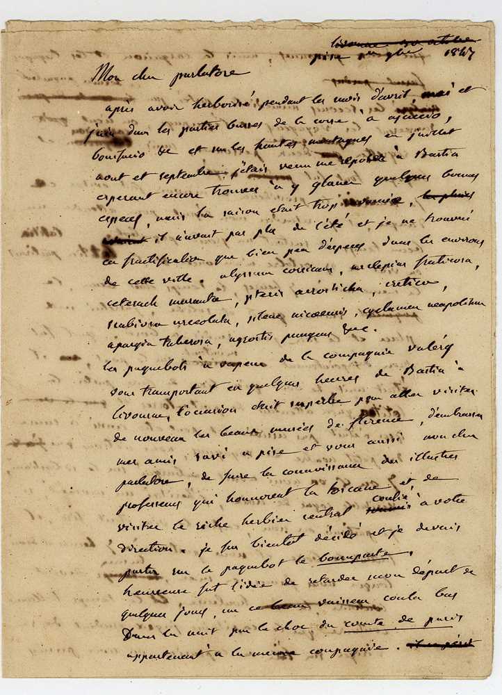 Lot 274 - Requien (Esprit).- Corsica Two letters, signed...