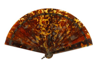 Lot 312 - A tortoiseshell fan, of plain design, span...