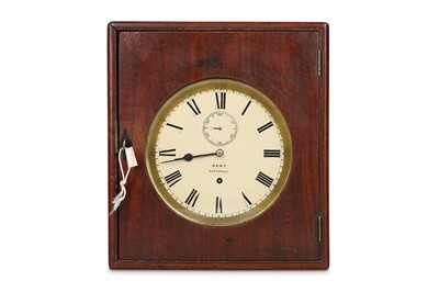 Lot 71 - A SMALL MID 19TH CENTURY BRASS WALL CLOCK BY...