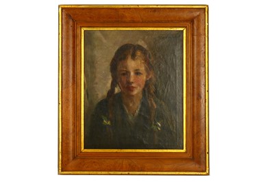 Lot 297 - 20th Century school Portrait of a young girl...